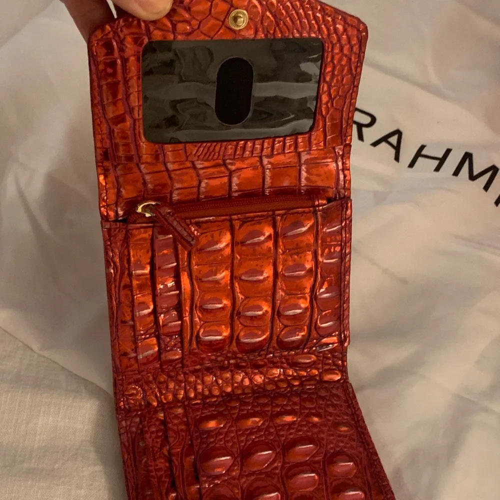 Brahmin RED DRAGON, rare Margo purse+small Veronica wallet. Perfect for holidays - Picture 5 of 12